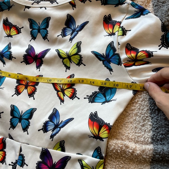 Y2K Rainbow Butterfly Romper - Picture 8 of 9